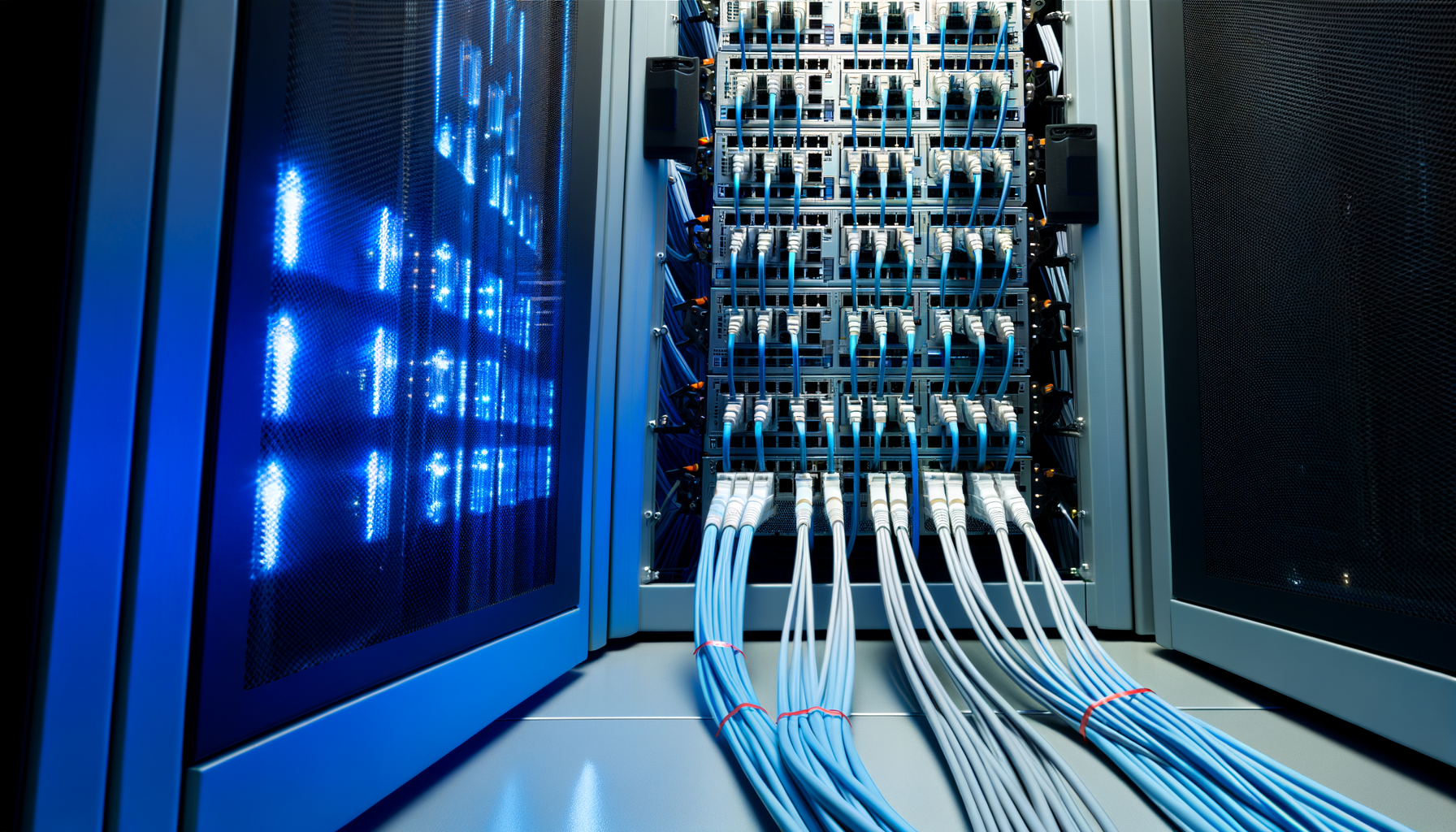 Cross-connect fiber panels